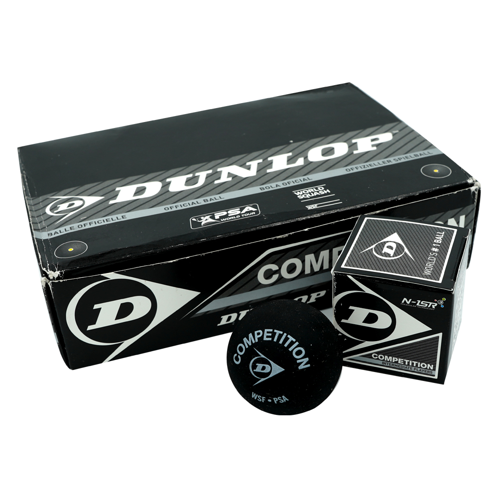 Dunlop Competition Squash Ball (Yellow Single Dotted) - Image 2