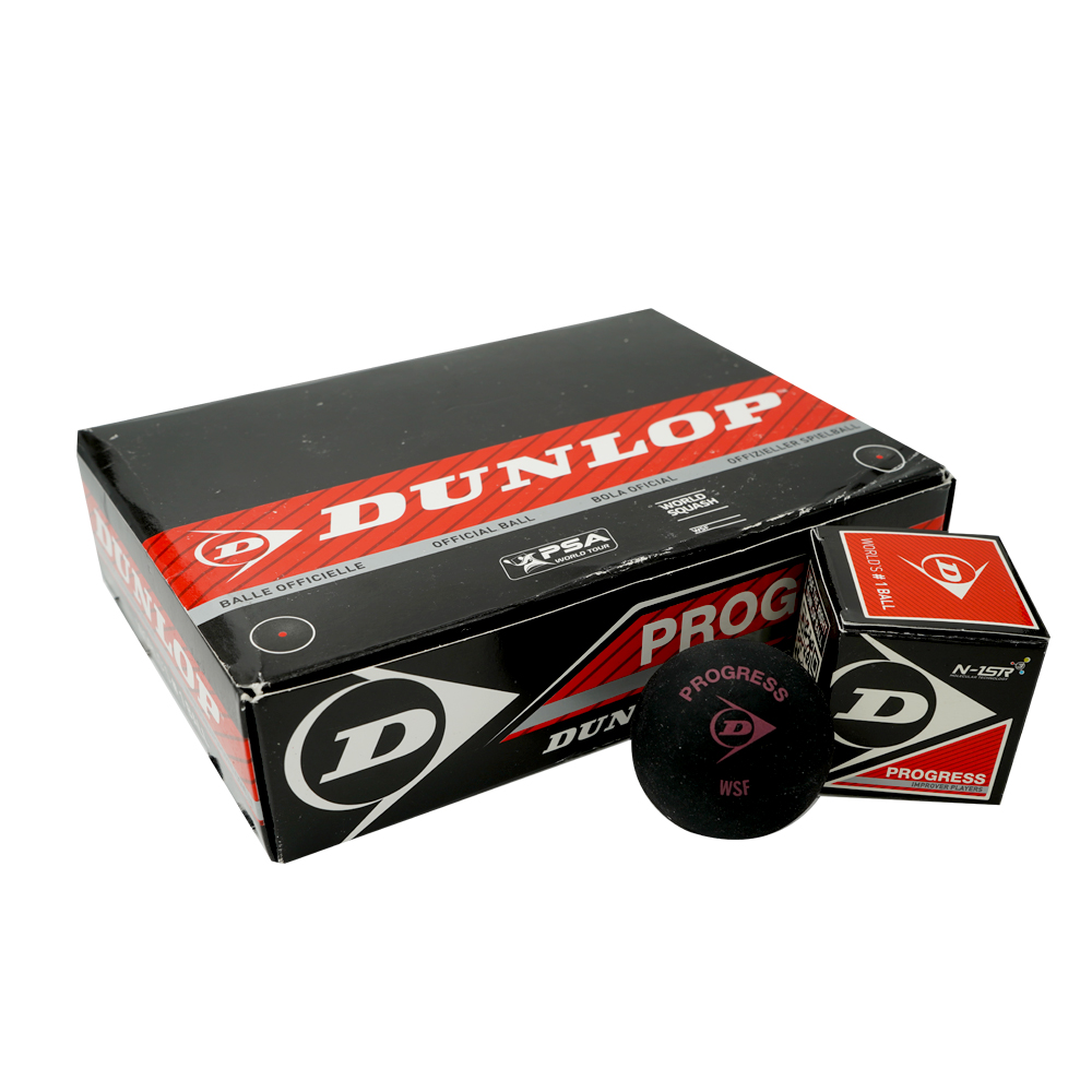 Dunlop Progress Squash Ball (Red Single Dotted) - Image 3
