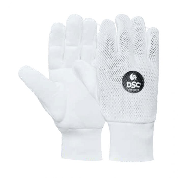 DSC Surge Cotton Padded White Net & Wristband Wicket Keeping Inner Gloves