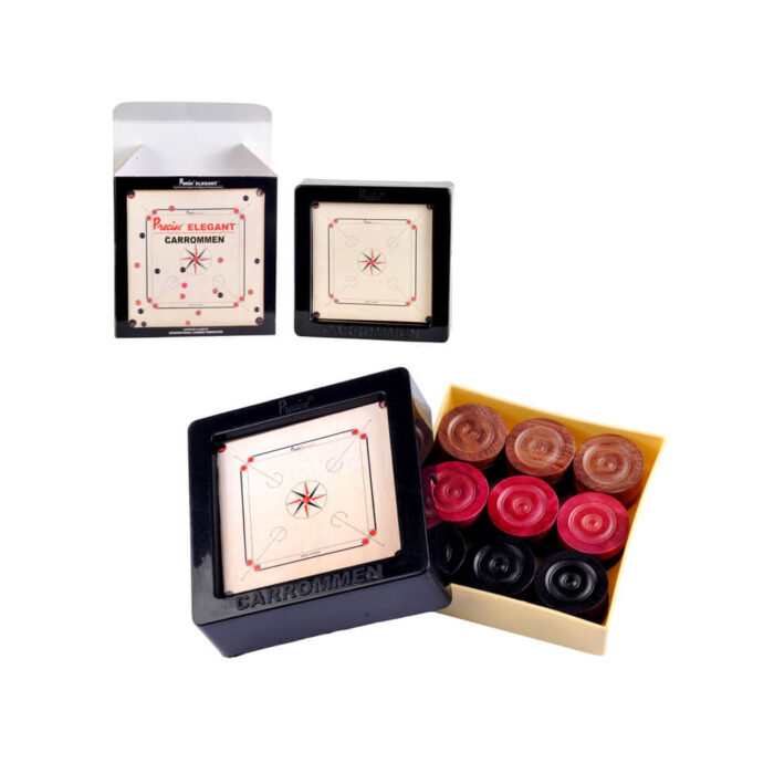 Precise Elegant Carrommen- Plastic Box