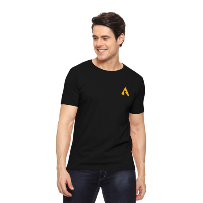 WildCat Unisex Black Round Neck T-Shirt