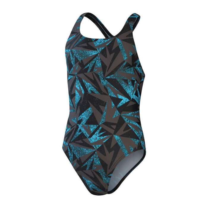 Speedo Kids Swimwear Girls Hyperboom Allover Racerback Swimsuit