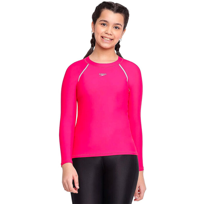 Speedo Kids Swimwear Girls Long Sleeve Suntop