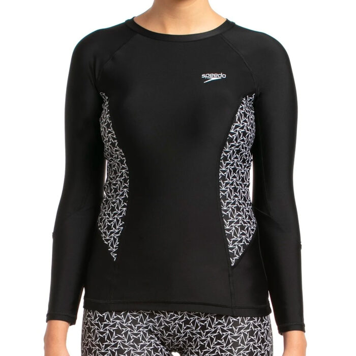 Speedo Women Swimwear Boomstar Allover Long Sleeve Suntop