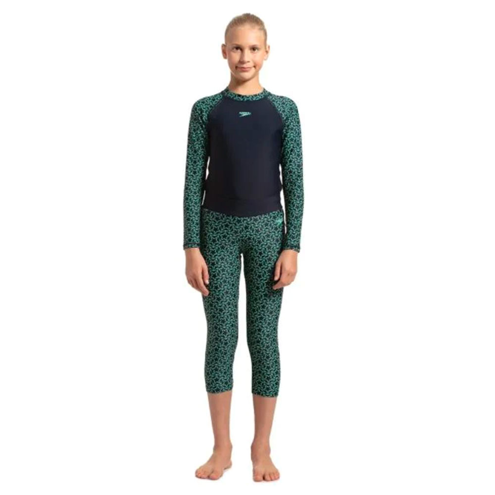 Speedo Kids Swimwear Girls Boomstar Allover Active Capri - Image 4
