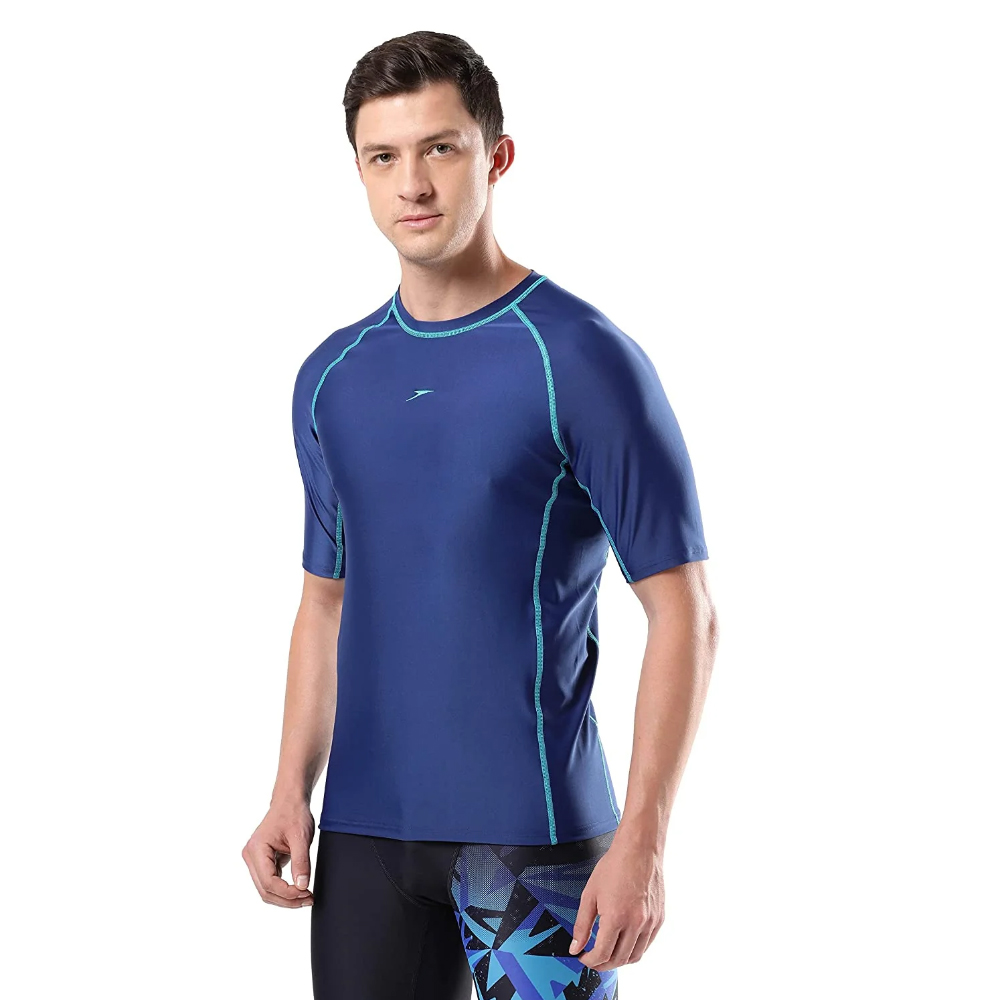 Speedo Men Swimwear Short Sleeve Suntop - Image 9