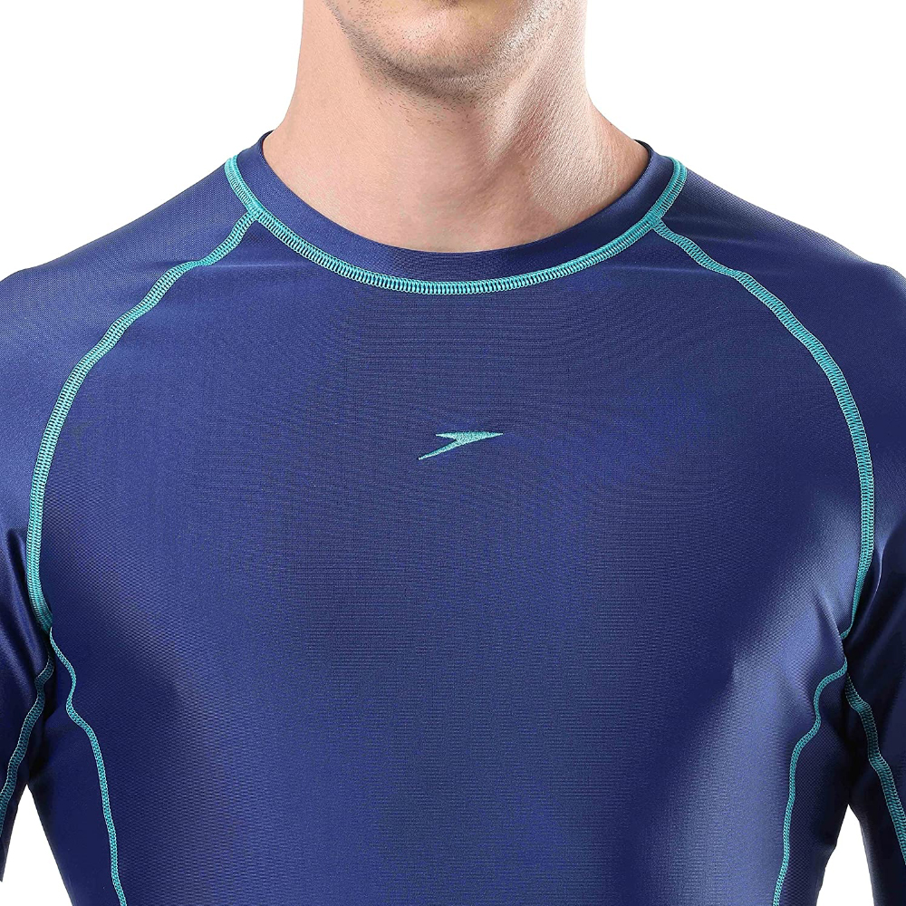 Speedo Men Swimwear Short Sleeve Suntop - Image 12