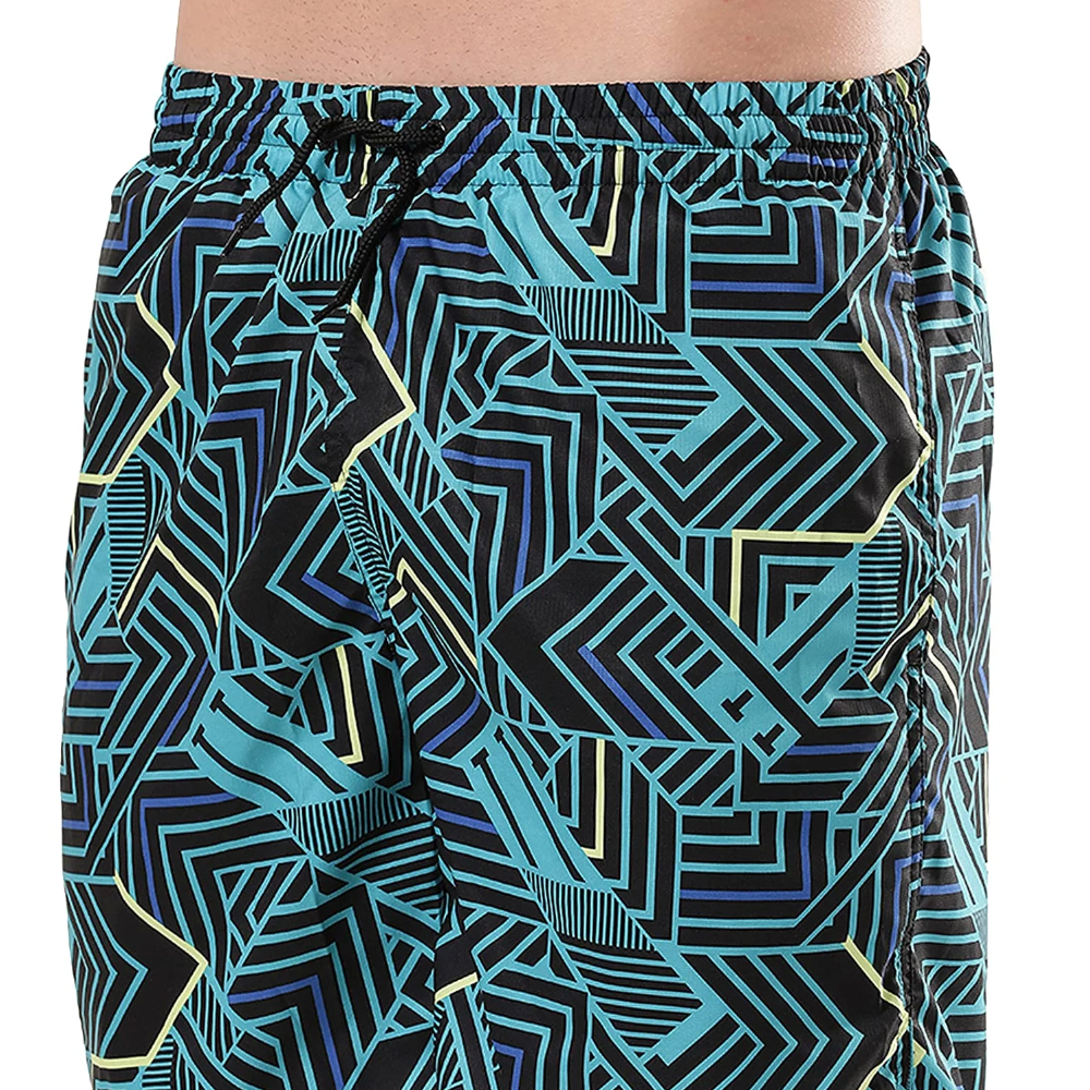 Speedo Men Swimwear Essential Sport Allover 18″ WS Black-Aquarium-Chroma Blue-Spritz - Image 6