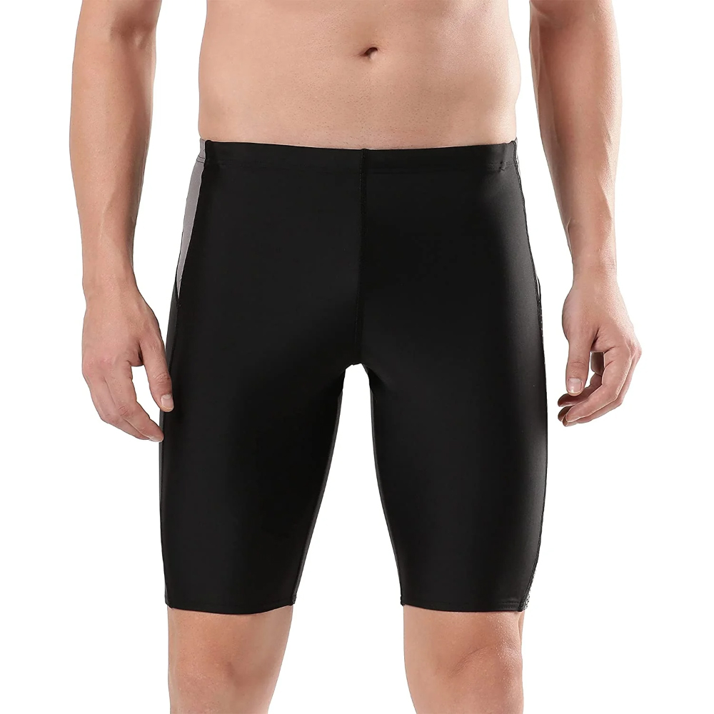 Speedo Men Swimwear Dive Jammer Black-Dove Grey-Spritz - Image 3