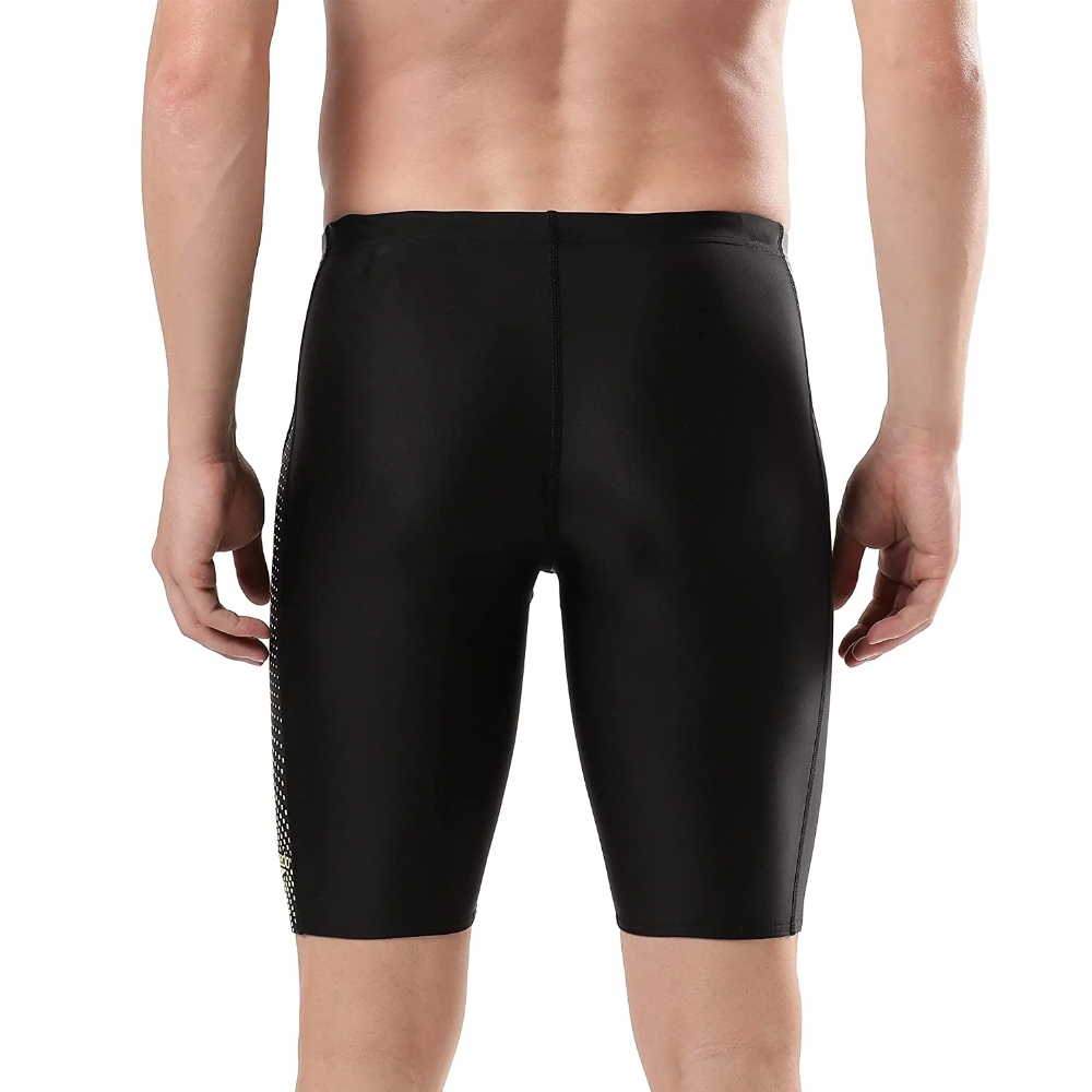 Speedo Men Swimwear Dive Jammer Black-Dove Grey-Spritz - Image 4