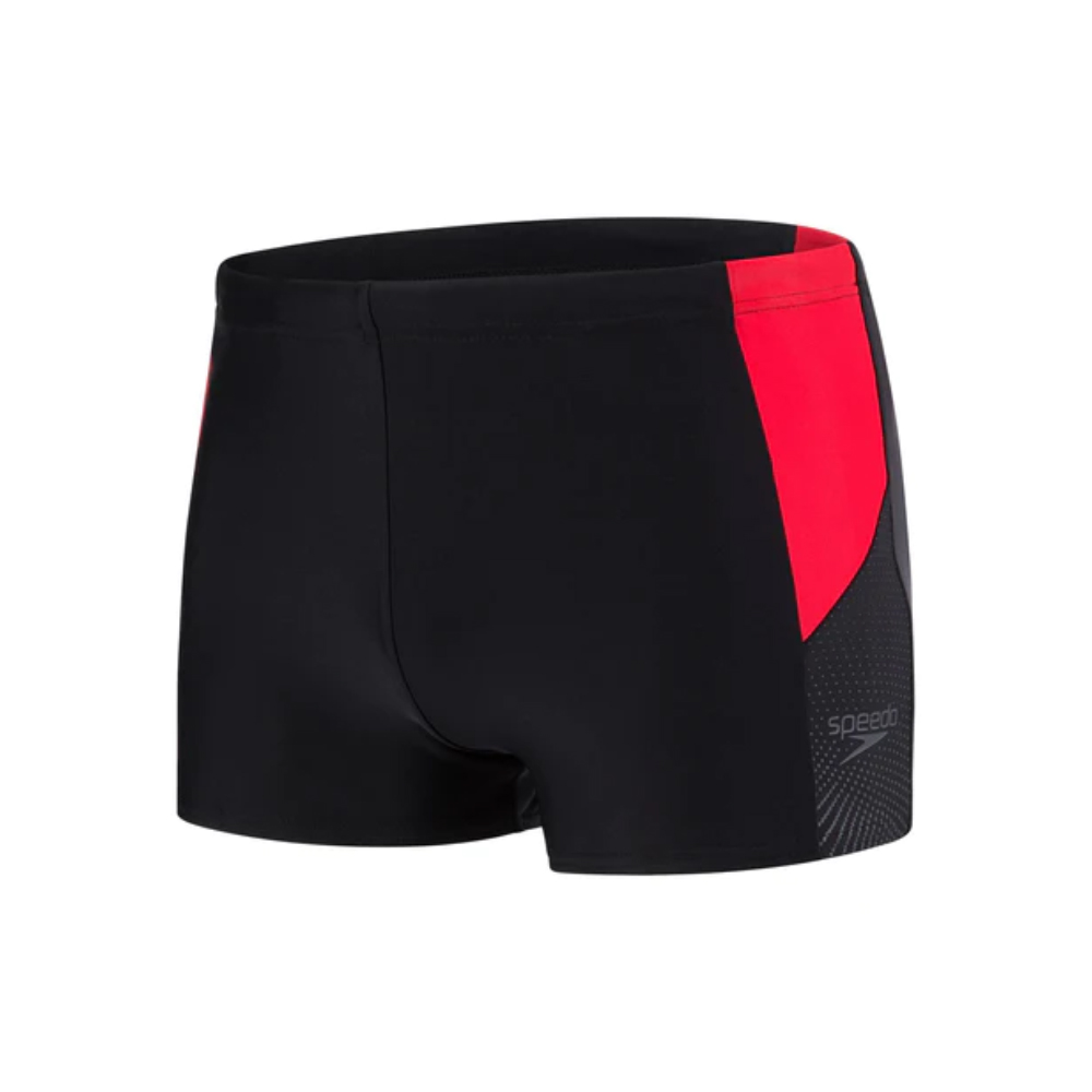 Speedo Men Swimwear Dive Aquashort Black-Fed Red-Dove Grey