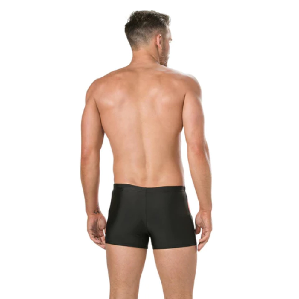 Speedo Men Swimwear Dive Aquashort Black-Fed Red-Dove Grey - Image 2