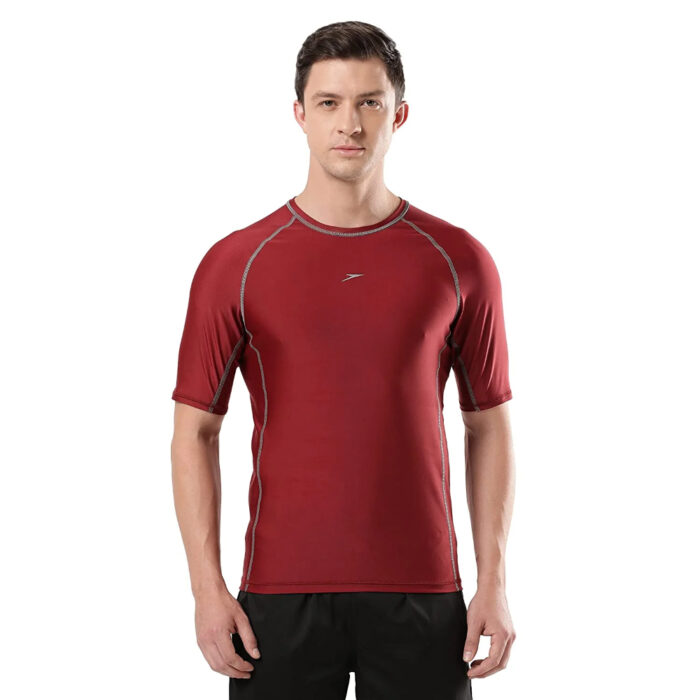 Speedo Men Swimwear Short Sleeve Suntop