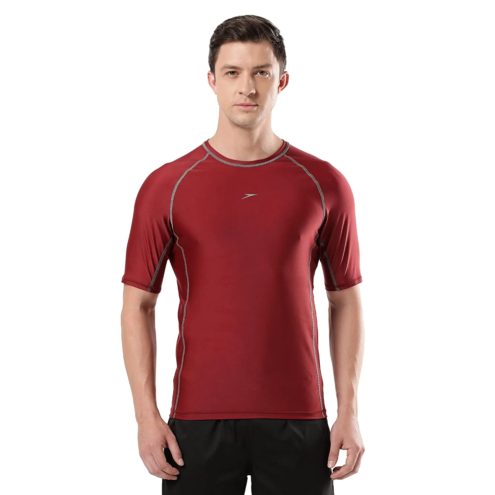 Speedo Men Swimwear Short Sleeve Suntop