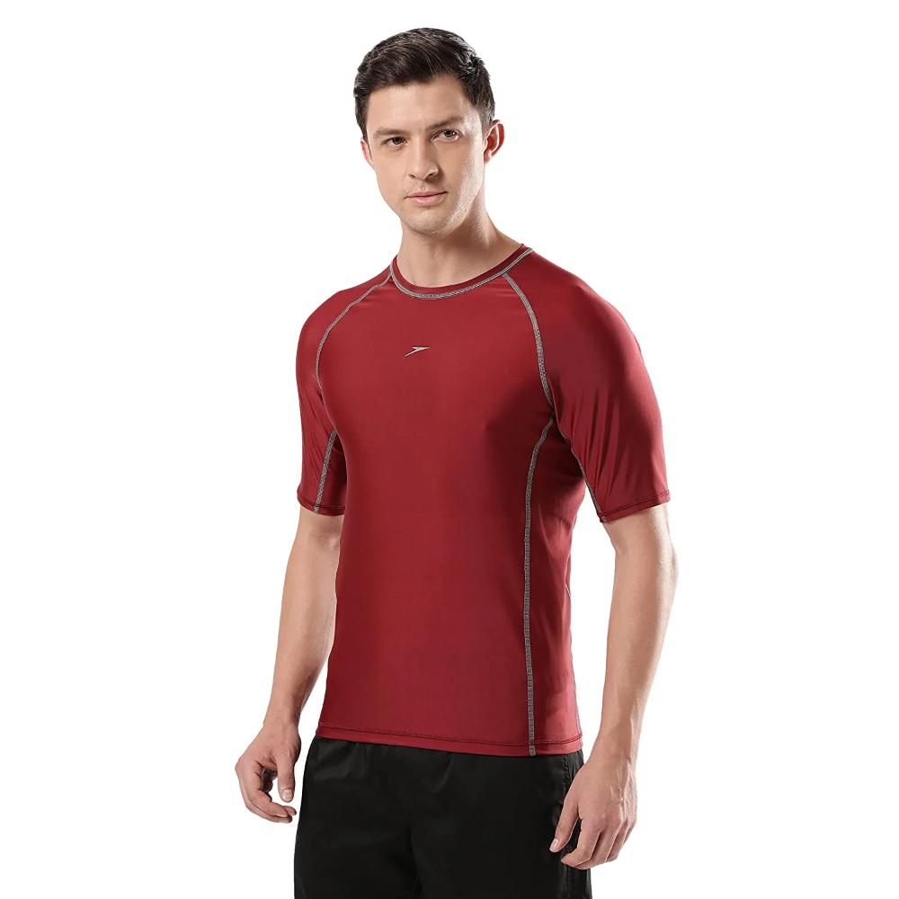 Speedo Men Swimwear Short Sleeve Suntop - Image 2