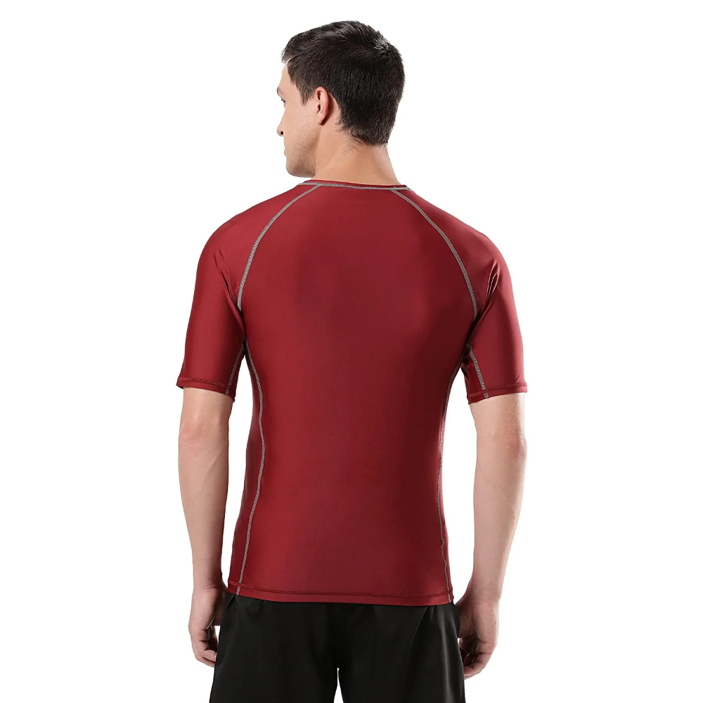 Speedo Men Swimwear Short Sleeve Suntop - Image 6