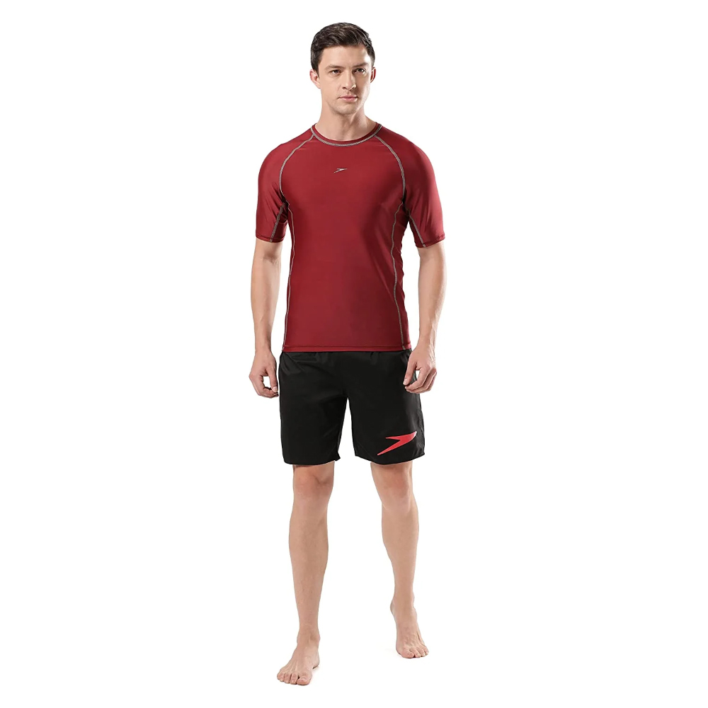 Speedo Men Swimwear Short Sleeve Suntop - Image 5