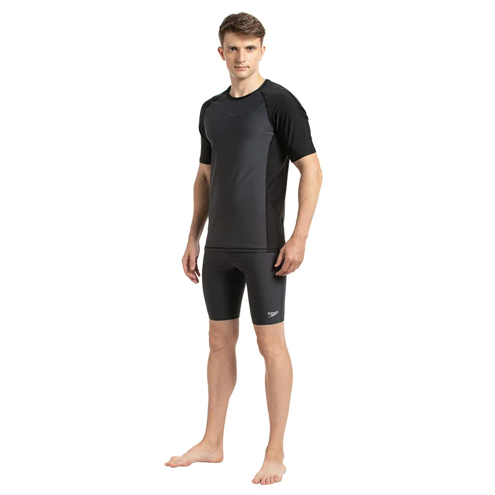 Speedo Men Swimwear Short Sleeve Suntop - Image 14