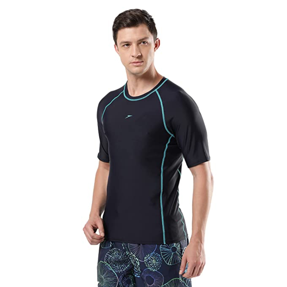 Speedo Men Swimwear Short Sleeve Suntop - Image 21