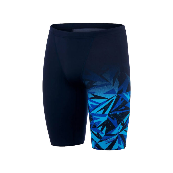 Speedo Men Swimwear Hyperboom V Cut Jammer True Navy-Blue Flame-Pool