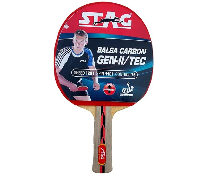 Stag Balsa Carbon Gen II/TEC Table Tennis Racquet