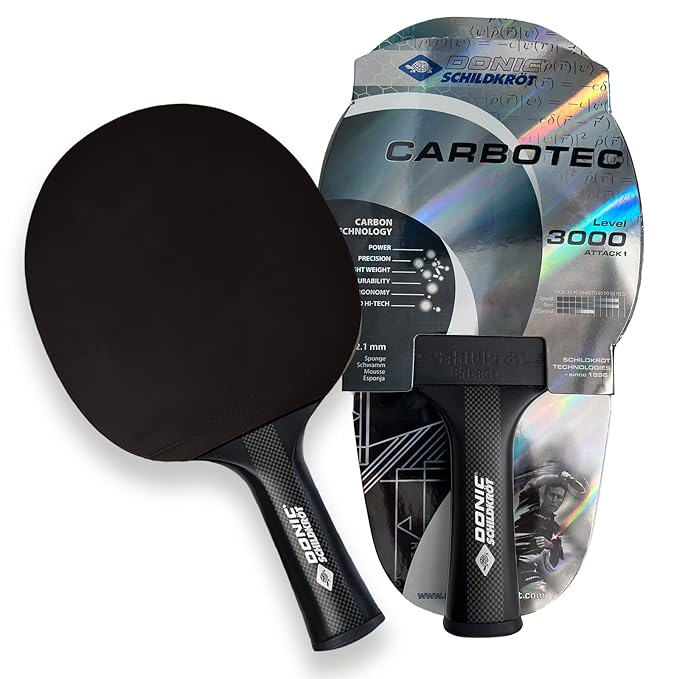 DONIC Carbotec 3000 Black Table Tennis Racquet