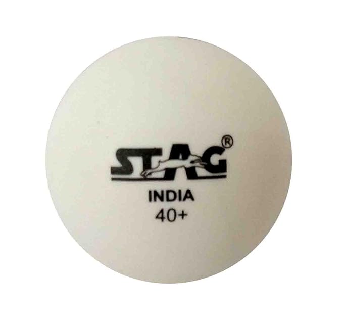 STAG SEAM TABLE TENNIS BALL (WHITE & ORANGE) (Dozen)