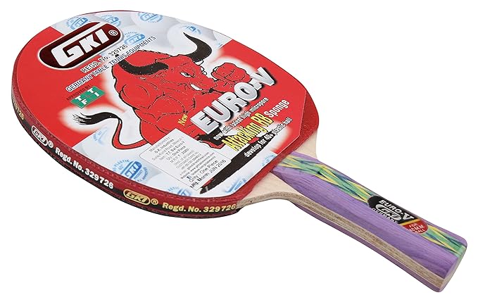 GKI Euro V Wooden Table Tennis Racquet