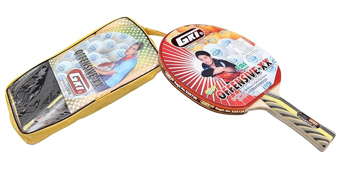 GKI Kung Fu Offensive XX New Computerised Printed Cover Wooden Table Tennis Racket