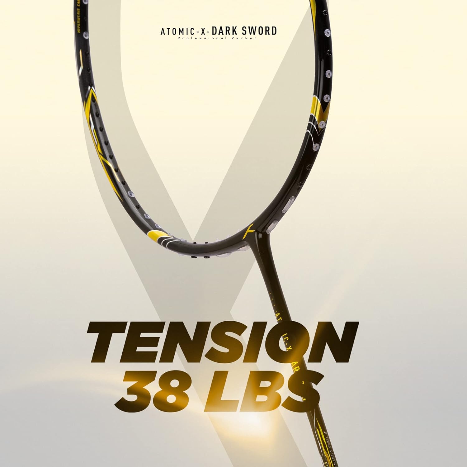 HUNDRED Atomic-X Dark Sword Carbon Fibre Unstrung Badminton Racket - Image 6