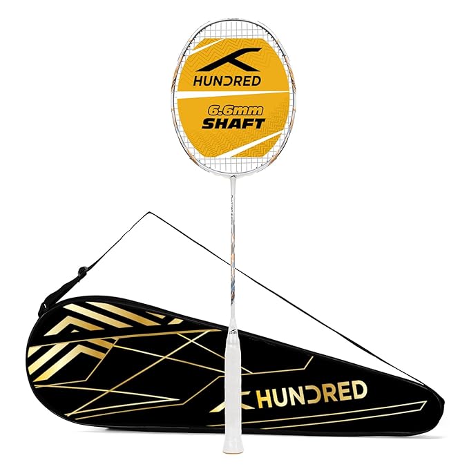 HUNDRED Flutter S Zoom Carbon Fibre Strung Badminton Racket