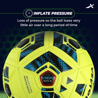 Vector-X Synergy Football (Size 5 | Green/Blue) - Image 7