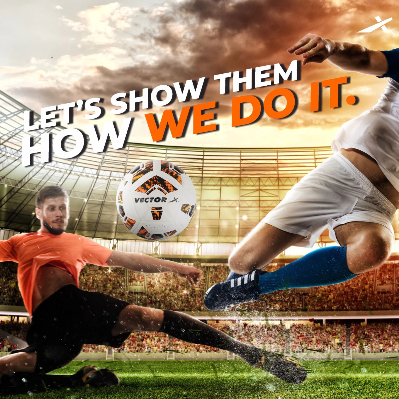 Vector-X Synergy Football (Size 5 | White/Orange) - Image 6
