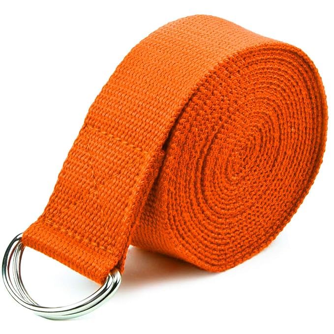 Yoga Strap Belt for Stretching Exercise with D-Ring Buckle
