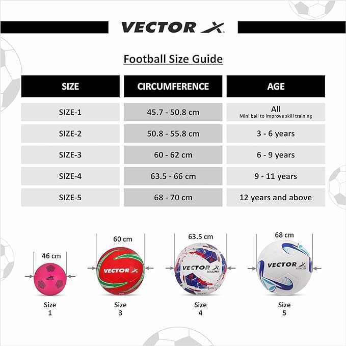 Vector X Thunder Football (Size – 5 | Red/Orange/Black) - Image 7