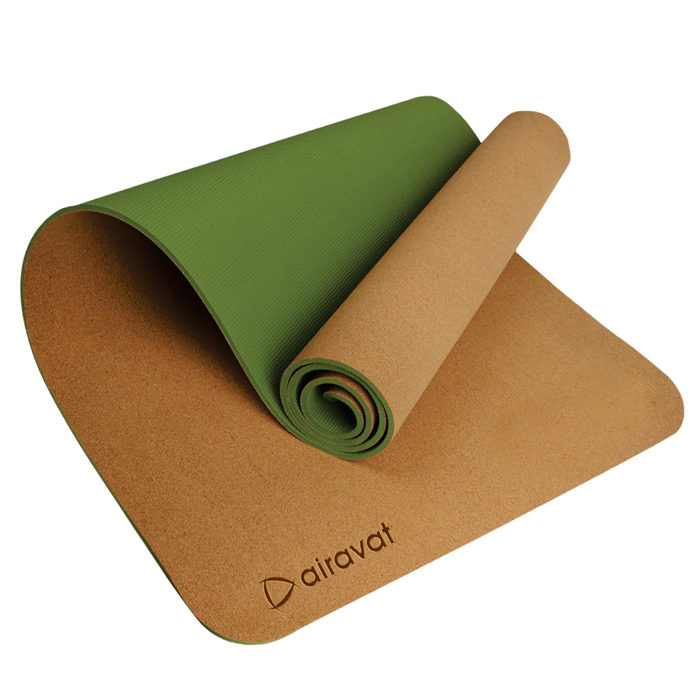AIRAVAT CORK 6MM YOGA MAT (GUIDE ALIGNMENT)