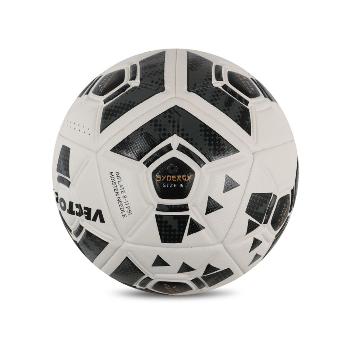 Vector-X Synergy Football (Size 5 | White/Black) - Image 4