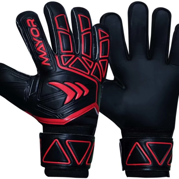 MAYOR Ruby Goalkeeping Gloves (Black/ Red)