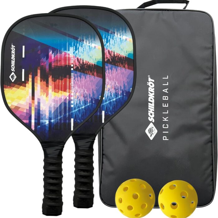 Schildkröt® Pickleball Set (2 Rackets, 1 Indoor & 1 Outdoor Ball) for Beginners and Advanced Players