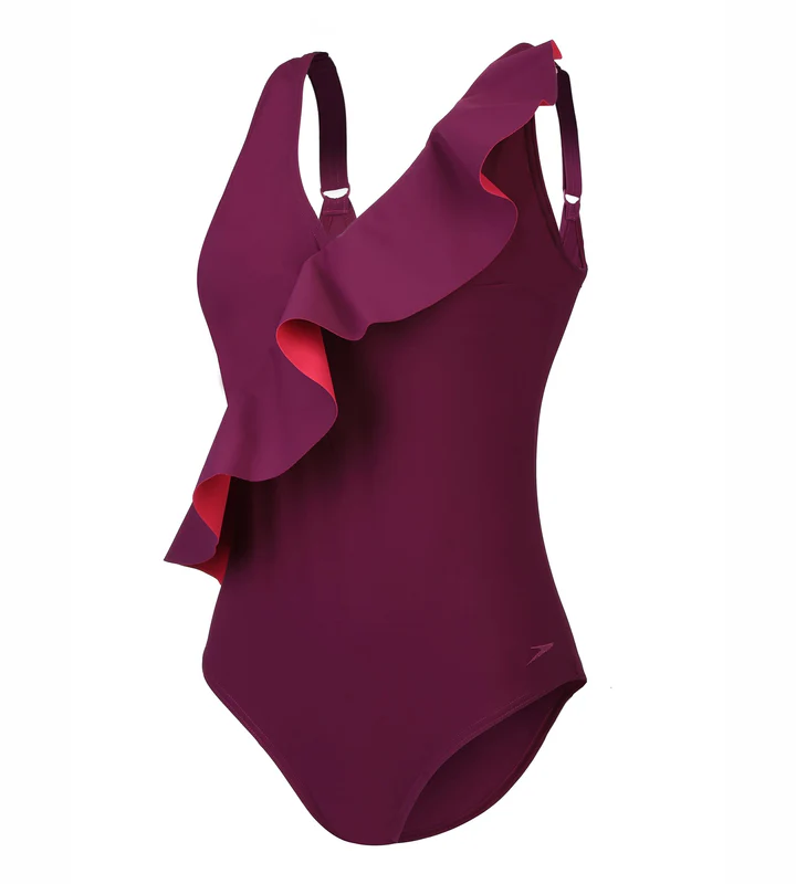 Speedo Women’s Spdscu Rubysun One Piece Swimwear – Deep Plum / Magenta - Image 4