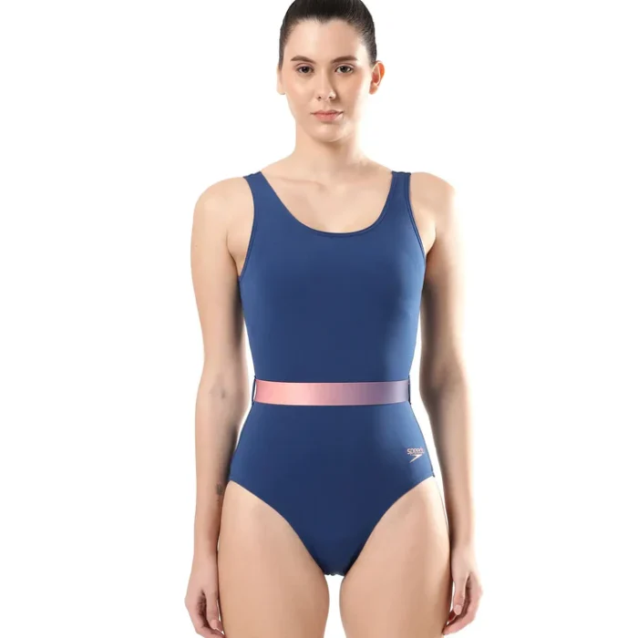 Speedo Women’s Endurance+ Belted U-Back One Piece Swimwear