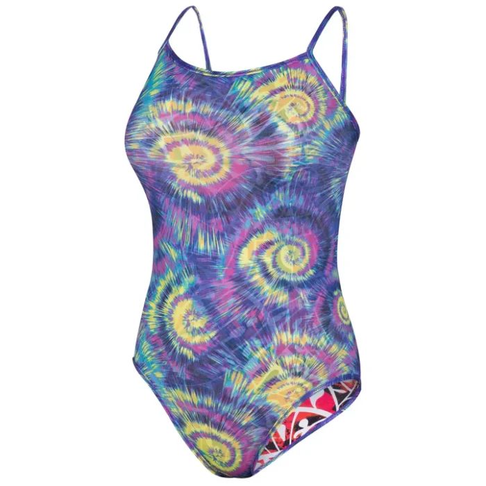 Speedo Women’s Endurance+ Hippy Explosion Flip Reversible One Piece Swimwear