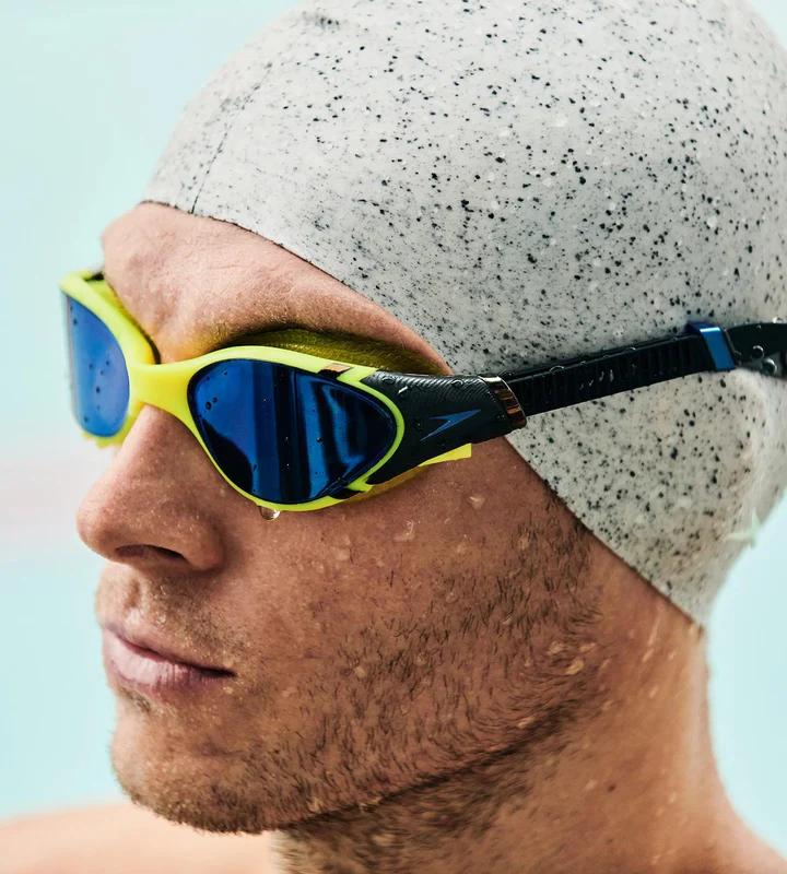 Speedo Unisex Adult Biofuse 2.0 Mirror Lens Swim Goggles – Yellow & Smoke - Image 3