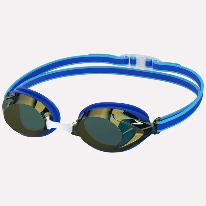 Speedo Unisex Junior Vanquisher 3.0 Mirror Lens Swim Goggles – Blue
